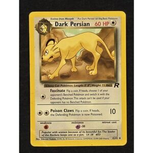 Dark Persian‎ R Uncommon Pokemon Card 1999